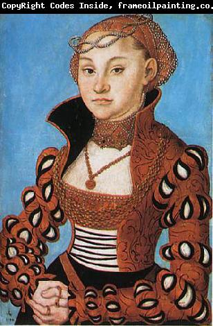Lucas Cranach Portrait d'une noble dame saxonne